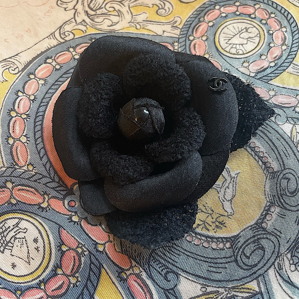 Chanel camellia brooch